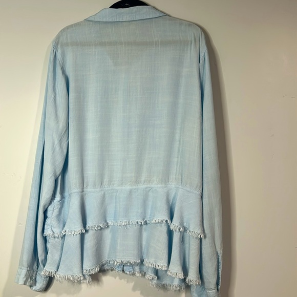 Kori America Ruffled Button Down Shirt - Picture 5 of 5